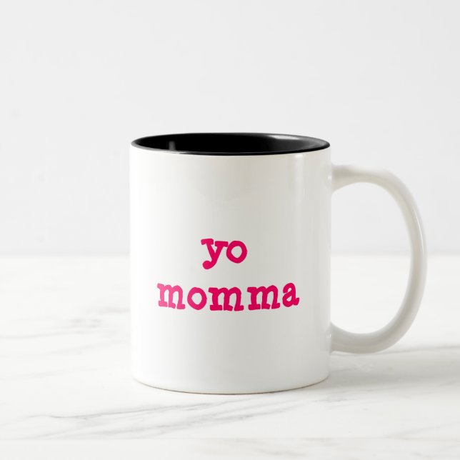 Yo Momma Two-Tone Coffee Mug (Right)