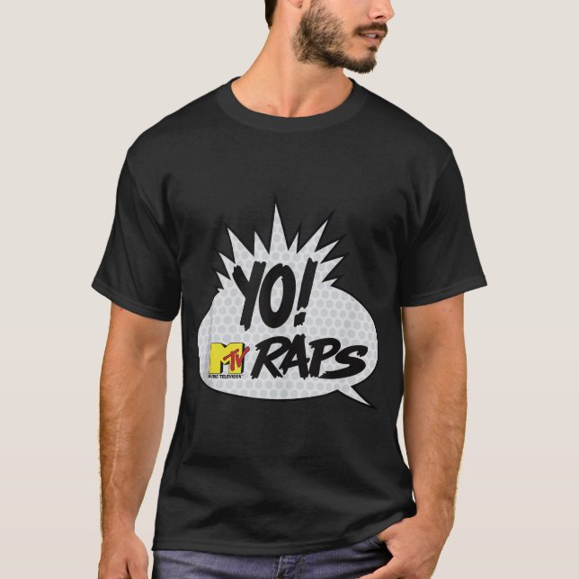  YO! MTV Raps Comic Book Talk Bubble T-Shirt (Front)