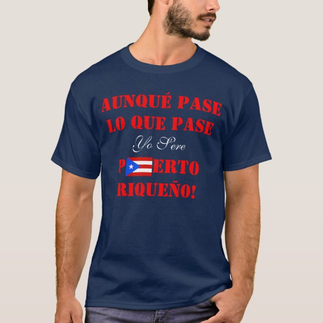 Yo Sere Puerto Riqueño, Puerto Rican Pride T Shirt (Front)