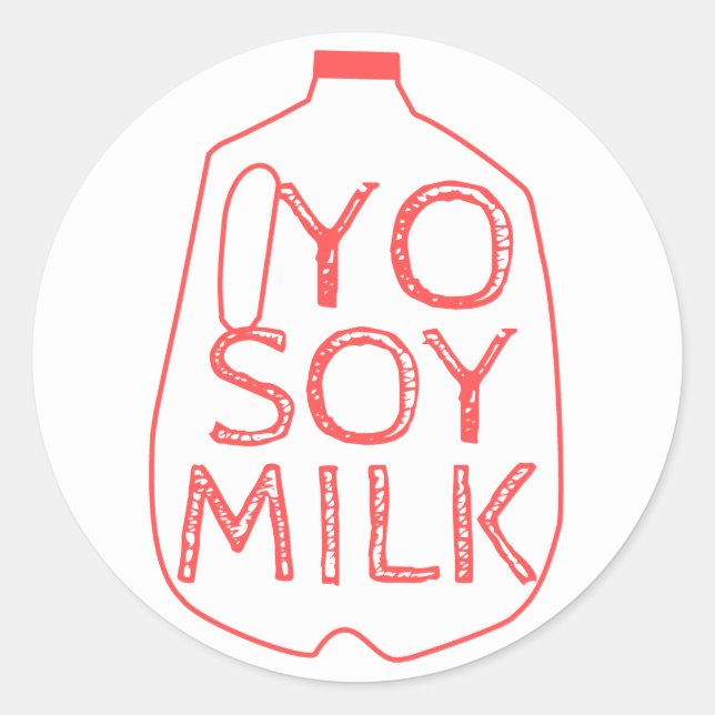 Yo Soy Milk Classic Round Sticker (Front)
