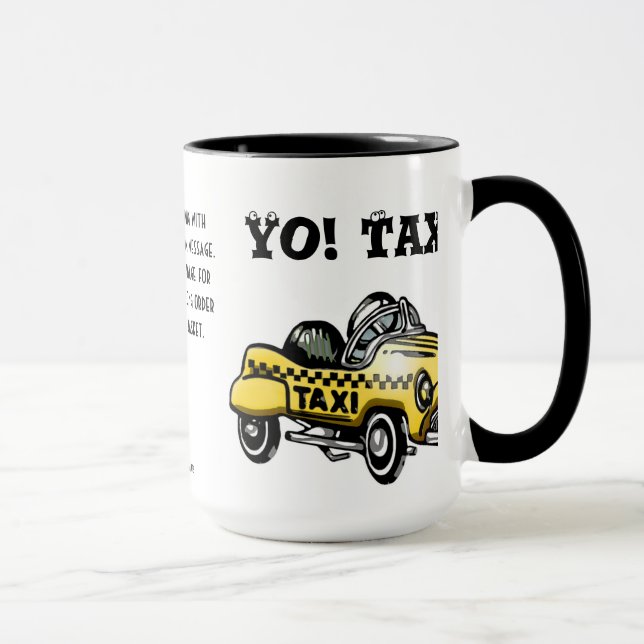 Yo! Taxi! (Personalised) Mug (Right)
