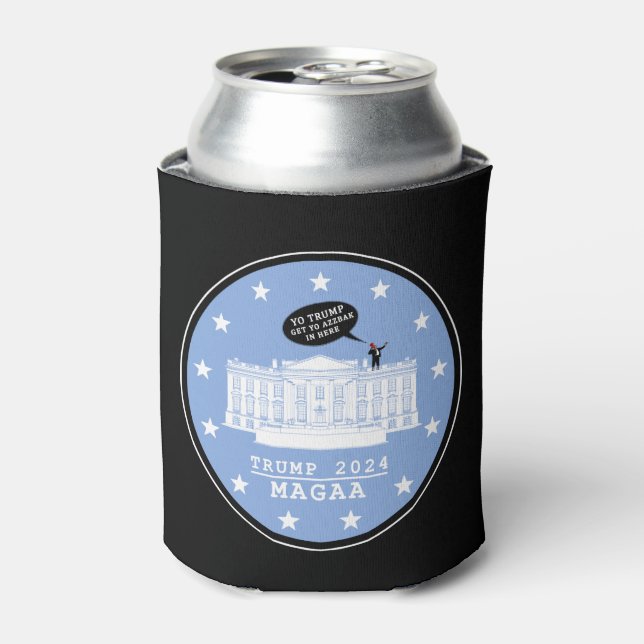  YO TRUMP - WHITEHOUSE CAN COOLER (Can Front)