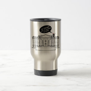 YO TRUMP  - WHITEHOUSE STAINLESS STEEL WATER BOTTL TRAVEL MUG