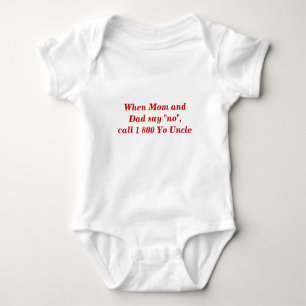 "Yo Uncle" baby romper Baby Bodysuit