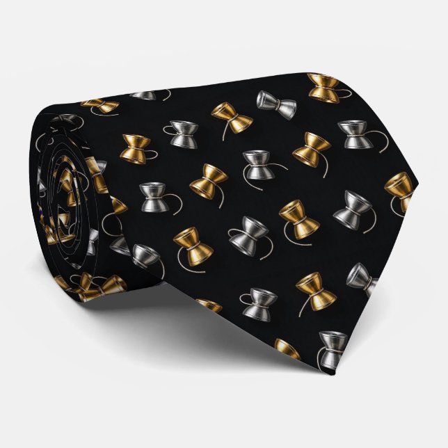 Yo-Yo Pattern Neck Tie (Rolled)