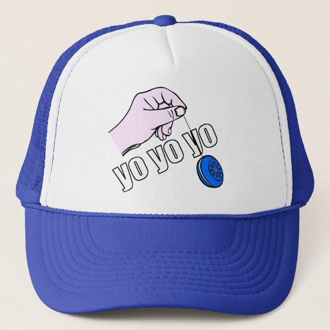 Yo Yo Yo Trucker Hat (Front)
