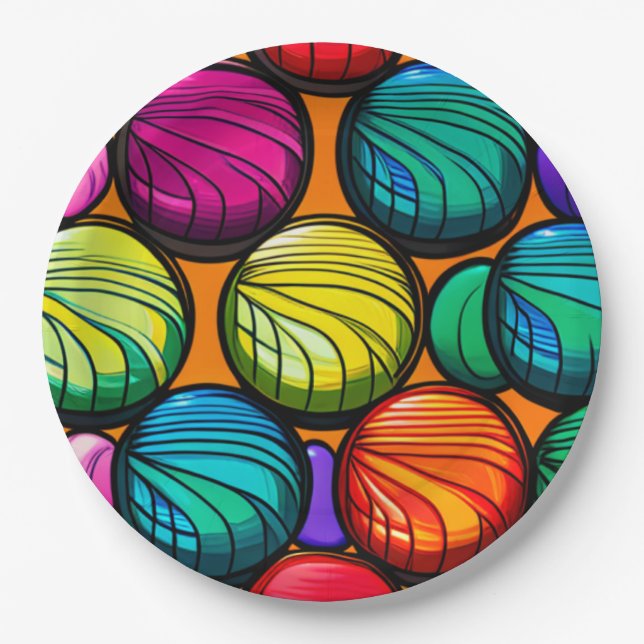 Yo-Yo Yowza Paper Plate (Front)