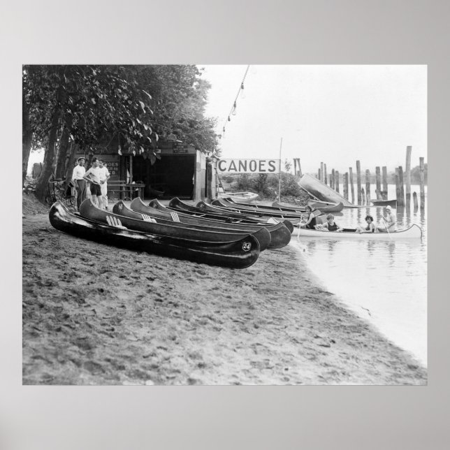 Yocum Canoe House: 1932 Poster (Front)