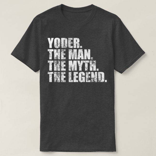 YoderYoder Family name Yoder last Name Yoder Surna T-Shirt (Design Front)