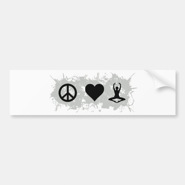 Yoga 4 bumper sticker (Front)