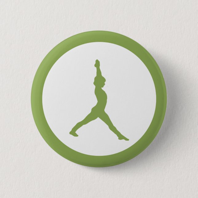 Yoga 6 Cm Round Badge (Front)