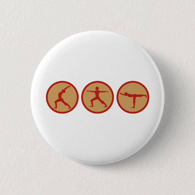 YOGA 6 CM ROUND BADGE (Front)