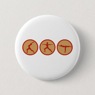 YOGA 6 CM ROUND BADGE