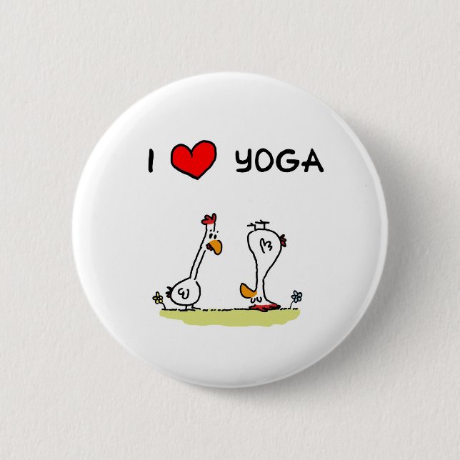 yoga 6 cm round badge (Front)