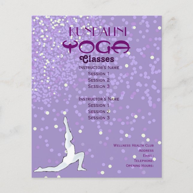Yoga A5 flyer (Front)