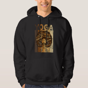 Yoga Afro Woman Black History Month BLM Melanin Ze Hoodie