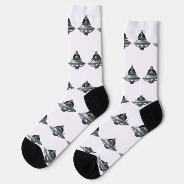 Yoga Alien Socks (Left)