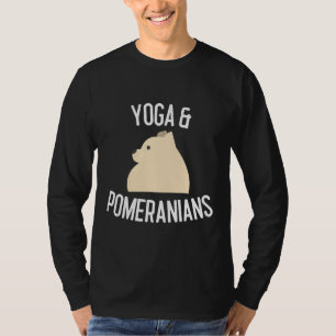 Yoga Amp Pomeranians Dog Lover T-Shirt