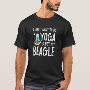 Yoga And Beagle For Dog Mum Idea T-Shirt