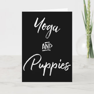 Yoga And Puppies Shirt,namastay At Home With My Do Card