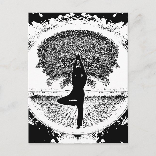 Yoga and Tree of Life Postcard (Front)