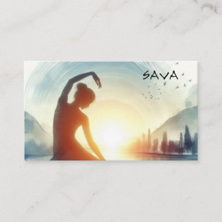 Yoga and Wellness Studio Zen Business Card