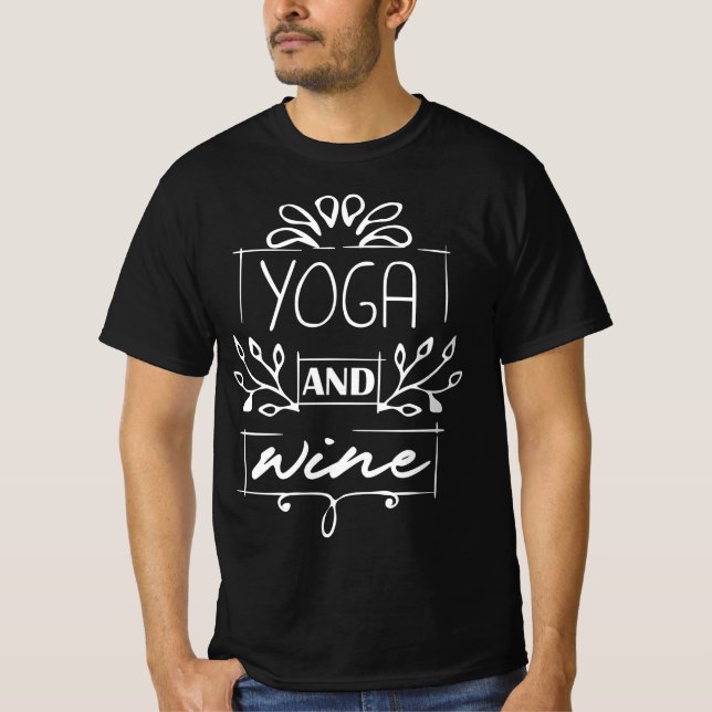 Yoga and Wine T-Shirt (Front)