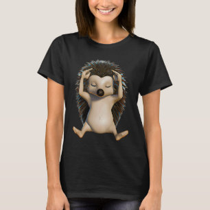 Yoga Animal  Hedgehog in Yoga Pose  Unique Yoga  1 T-Shirt
