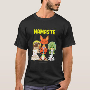 Yoga Animals Namaste Cute Animal Yoga Pose Yoga An T-Shirt