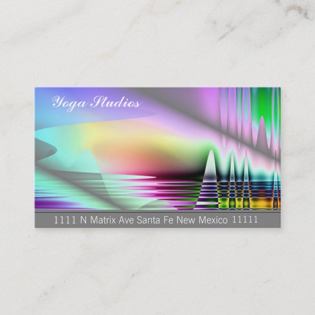 Yoga Arts Spiritual Massage Reiki Business Cards (Front)