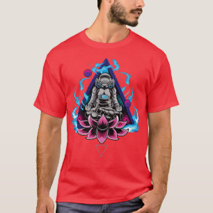 Yoga Astronaut Meditation Cosmonauts Space Moon Pl T-Shirt