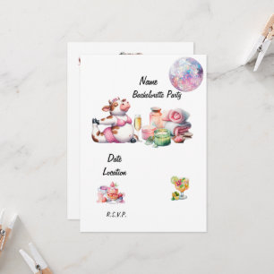 Yoga Bachelorette Party Invitation