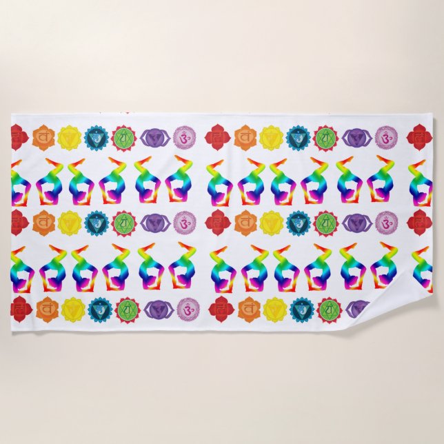 Yoga Beach Towel (Front)