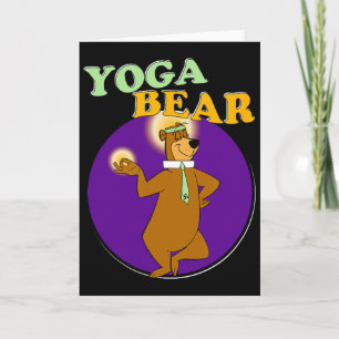 Yoga Bear Funny Yogi Yoga Workout Card