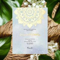 Yoga birthday party gold