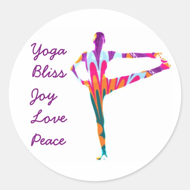 Yoga Bliss Sticker (Front)