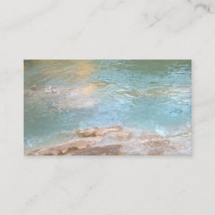 Yoga Blue Green Water Business Card