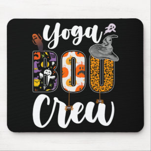 Yoga Boo Crew Halloween Matching Yogi  Mouse Pad