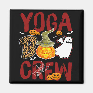 Yoga Boo Crew Halloween Yoga Instructor Costume Magnet
