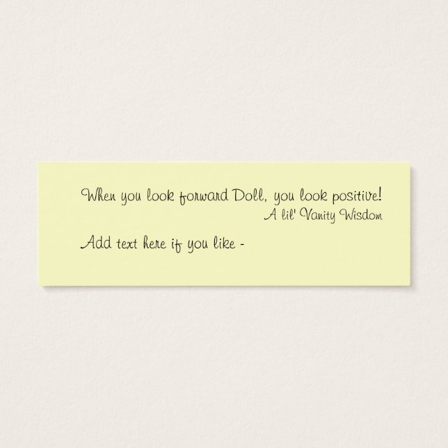 Yoga Bookmark (Back)