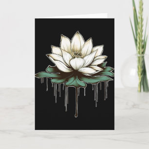 Yoga Botanical Lotus Spiritual  Card