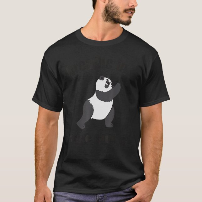 Yoga Breathe In Rage Out Funny Yoga Panda Workout T-Shirt (Front)