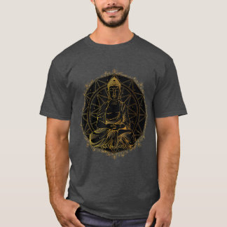 Yoga Buddha Mandala Design for women men Mandala T-Shirt