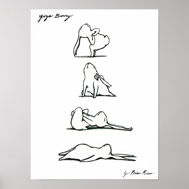 Yoga Bunny Poster  (Front)