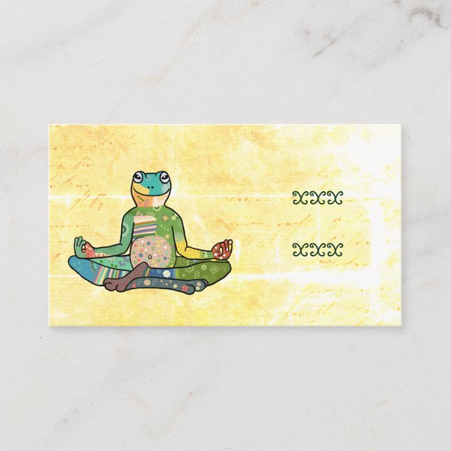 yoga business card (Front)