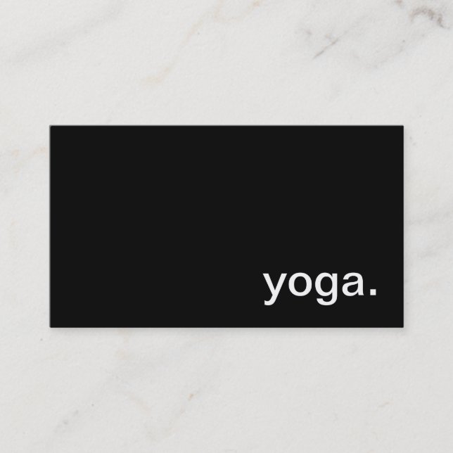 Yoga Business Card (Front)
