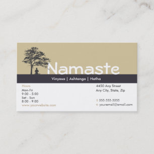 Yoga Business Card Class Pass