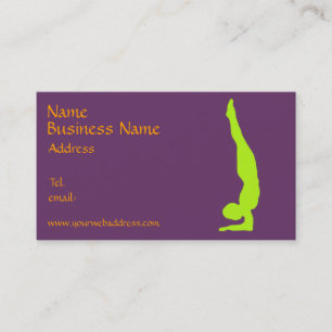 yoga business card fully customisable