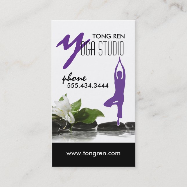 Yoga Business Card Template (Front)