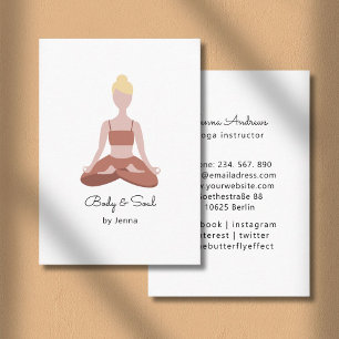  Yoga Business Card Visitenkarte